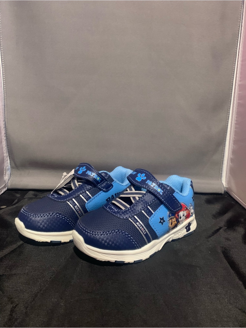 Paw Patrol Navy and Light Blue Kids Sneakers with Paw Detail - Picture 2 of 11